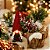 MAMAE NOEL DECORATIVA VERMELHA COM LED - 33CM - Imagem 2