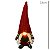 MAMAE NOEL DECORATIVA VERMELHA COM LED - 33CM - Imagem 3