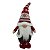 PAPAI NOEL DECORATIVO ESCANDINAVO CINZA E VERMELHO - 55CM - Imagem 1