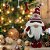 PAPAI NOEL DECORATIVO ESCANDINAVO CINZA E VERMELHO - 55CM - Imagem 2
