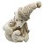 URSO COM FILHOTE NATALINO DECORATIVO CREME - 45CM - Imagem 1