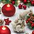 URSO COM FILHOTE NATALINO DECORATIVO CREME - 45CM - Imagem 2
