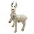 RENA NATALINA DECORATIVA EM PE COM CACHECOL CREME - 46CM - Imagem 1