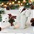 URSO DECORATIVO COM FILHOTE BRANCO COM CACHECOL VRM - 40CM - Imagem 2