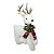 RENA DECORATIVA EM PE COM CACHECOL E CHIFRE DOURADO - 36CM - Imagem 1