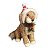 CACHORRO NATALINO DECORATIVO COM TOCA E PINHAS - 24CM - Imagem 1