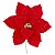 FLOR NATALINA POINSETIA DECORATIVA VERMELHA - 33CM - Imagem 1