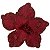 FLOR POINSETIA NATALINA DECORATIVA VERMELHA COM GLITTER - 25CM - Imagem 1