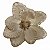 FLOR MAGNOLIA NATALINA DECORATIVA DOURADA - 24CM - Imagem 1
