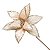 FLOR POINSETIA NATALINA DECORATIVA DOURADA COM BRILHO - 50CM - Imagem 2