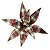 FLOR POINSETIA DECORATIVA COLORIDA - 34CM - Imagem 1