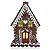 CASINHA NATALINA DECORATIVA COLORIDA RESINA COM LED - 34CM - Imagem 1