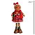 BONECA GINGER EM PE COM CACHECOL VERMELHO - 38CM - Imagem 3