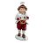MENINO DECORATIVO EM PE COM TAMBOR VERMELHO E BRANCO - 19CM - Imagem 1