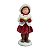 MENINA DECORATIVA EM PE VERMELHA E BRANCA - 18CM - Imagem 1