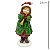 MENINA DECORATIVA EM PE COM CORNETA - 18CM - Imagem 3