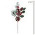GALHO PICK DECORATIVO NATALINO COM BERRIES E PINHAS 27CM - Imagem 2
