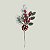 GALHO PICK DECORATIVO NATALINO COM BERRIES E PINHAS 27CM - Imagem 3