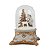 GLOBO DE NEVE EM RESINA DECORATIVO COM LED DOURADO - 15CM - Imagem 1
