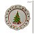 PRATO DE SOBREMESA NATALINO COM ARVORE DE NATAL 21CM - Imagem 3