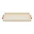 BANDEJA EM MDF COM REVESTIMENTO EM PU OFF WHITE MART 43,5cm - Imagem 1