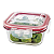 POTE HERMETICO VIDRO QUADRADO 520ml MEK - Imagem 1
