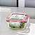 POTE HERMETICO VIDRO QUADRADO 800 ML MEK - Imagem 2