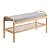 SAPATEIRA COM BANCO DE BAMBU E TECIDO REST 45CM X 90CM MEK - Imagem 1
