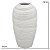 VASO DECORATIVO EM CERAMICA NA COR OFF WHITE 22CM - Imagem 3