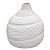 VASO DECORATIVO EM CERAMICA NA COR OFF WHITE 19CM - Imagem 1