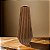 VASO GEOMETRICO DECORATIVO EM PORCELANA NA COR MARROM 33CM - Imagem 2