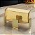 VASO CENTRO DE MESA DECORATIVO AÇO INOX E VIDRO DOURADO 13CM - Imagem 2
