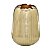 VASO DECORATIVO EM ALUMINIO NA COR DOURADO 24CM - Imagem 1