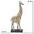 ESCULTURA GIRAFA DECORATIVA EM RESINA  BEGE E DOURADO 48,5CM - Imagem 3
