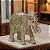 ESCULTURA ELEFANTE DECORATIVO EM RESINA DOURADO E MARROM 18,5CM - Imagem 2