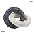 ESCULTURA ELO DECOR EM MARMORE BRANCO E CREME E DOURADO - Imagem 3