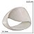 ESCULTURA ABSTRATA DECORATIVA RESINA COR OFF WHITE 21,5CM - Imagem 3