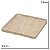 BANDEJA QUADRADA DECORATIVA EM MARMORE NA COR MARROM 33CM - Imagem 3
