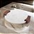 BANDEJA DECORATIVA EM MADEIRA E MARMORE BRANCO 34CM - Imagem 2