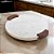 BANDEJA DECOR EM MADEIRA E MARMORE BRANCA E MARROM 44,5cm - Imagem 2