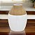 VASO DECORATIVO CERAMICA AMADEIRADO BRANCO E MARROM 24,5CM - Imagem 2