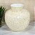 VASO BOJUDO DECORATIVO MADREPEROLA  TRABALHADO A MAO 29CM - Imagem 2