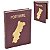 CAIXA LIVRO PORTUGAL DECORATIVA EM MDF DOURADO E VINHO 36CM - Imagem 2