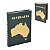 CAIXA LIVRO AUSTRALIA DECORATIVA EM MDF DOURADO E VERDE 36CM - Imagem 1