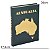 CAIXA LIVRO AUSTRALIA DECORATIVA EM MDF DOURADO E VERDE 36CM - Imagem 4