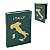CAIXA LIVRO ITALY DECORATIVA EM MDF DOURADO E VERDE 36CM - Imagem 1