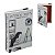 CAIXA LIVRO PU E MDF INTERIOR DESIGN BRANCO E PRETO 30CM - Imagem 1