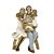 ESCULTURA FAMILIA DECORATIVA COM FILHA EM RESINA - Imagem 1