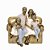 ESCULTURA FAMILIA DECORATIVA NO SOFA COM CASAL DE FILHOS - Imagem 1