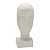 ESCULTURA FACE DECORATIVA EM RESINA NA COR AREIA 25,5CM - Imagem 1